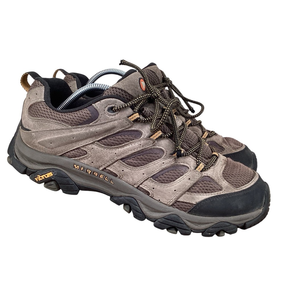 Merrell Shoes Mens Size 11 Wide Moab 3 Low Granite Gray Vibram Waterproof Hiking
